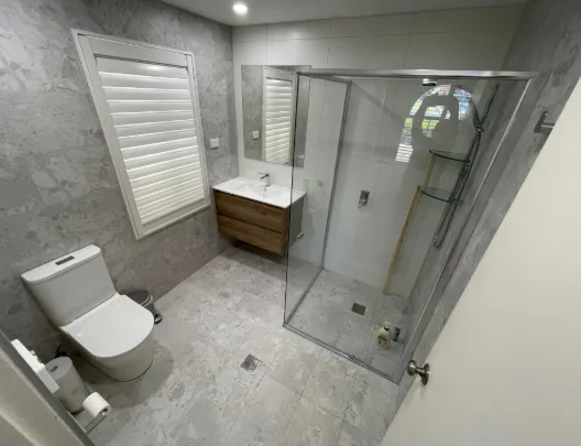 A new small bathroom renovation completed by Complete Bathroom Renovations